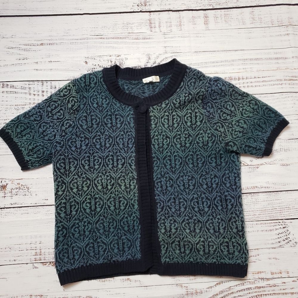 Vintage Northern Reflections Knit  One Button Up Cardigan